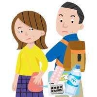 非常用の荷物はコンパクトに