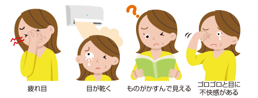 ドライアイのおもな症状