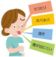 ドライマウスのおもな症状