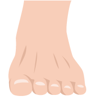 開張足
